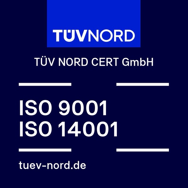 ISO 9001 i ISO 14001 — TÜV NORD CERT