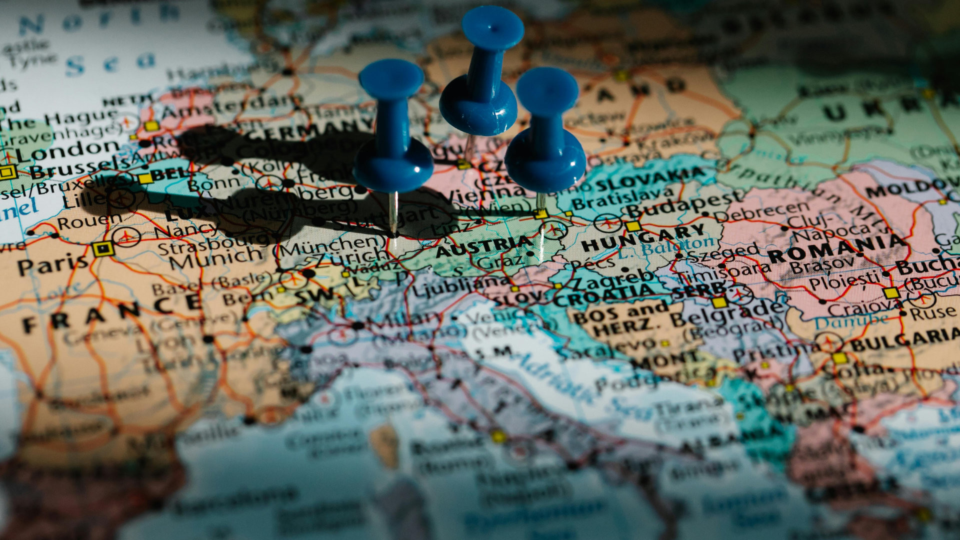 Karta Europe — transferi putnika diljem Europe