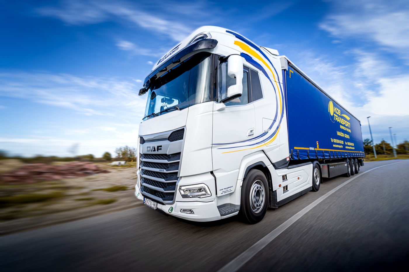 DAF vozilo Kos Transporti u vožnji